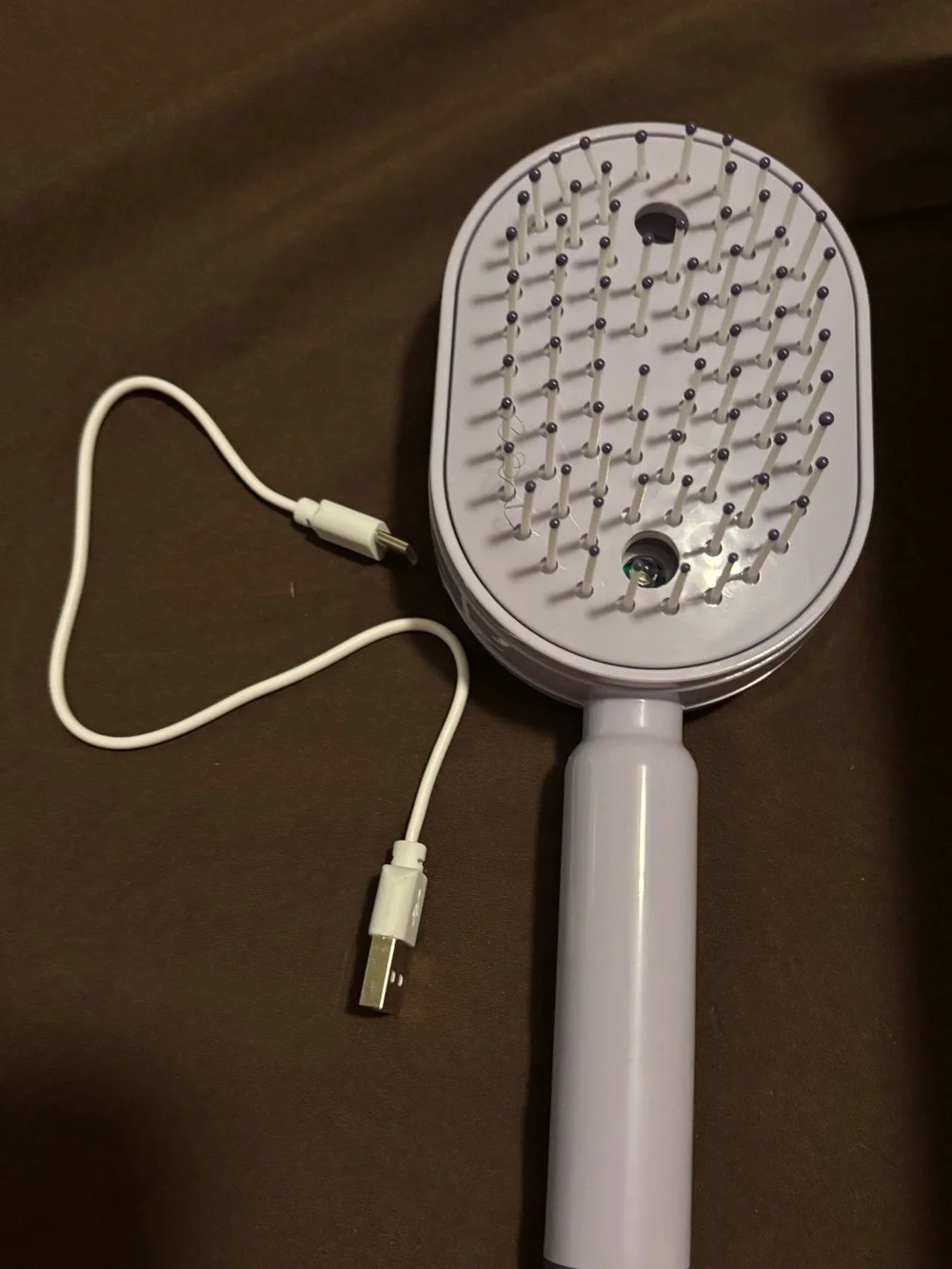 Electric Spray Retractable Air Cushion Comb - Lavender